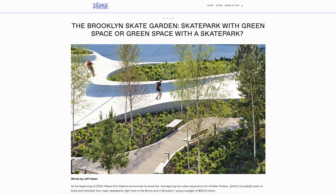 The Brooklyn Skate Garden: Skatepark With Green Space or Green Space With A Skatepark?