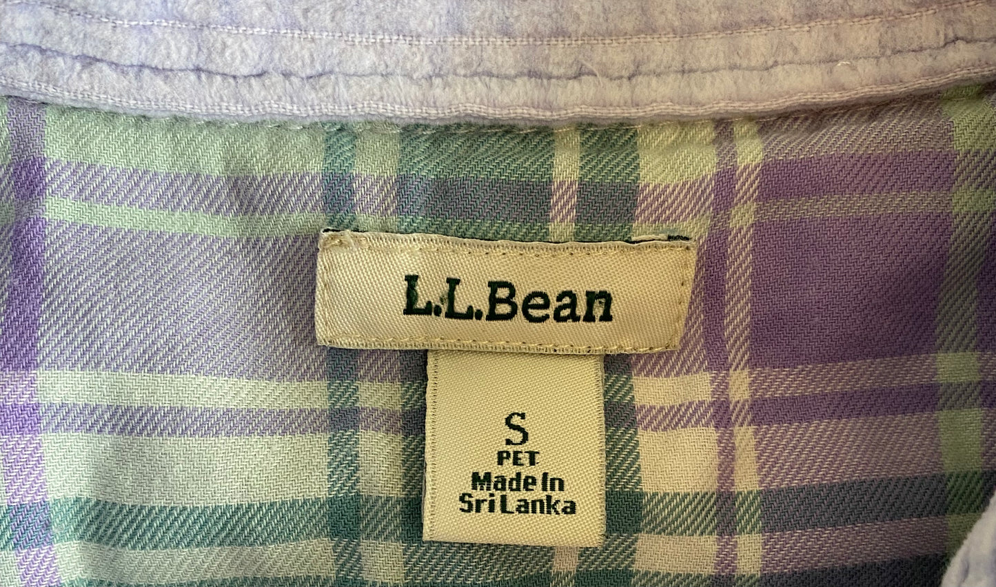 Baby Blue/Purple Corduroy L.L. Bean Shirt-Jacket