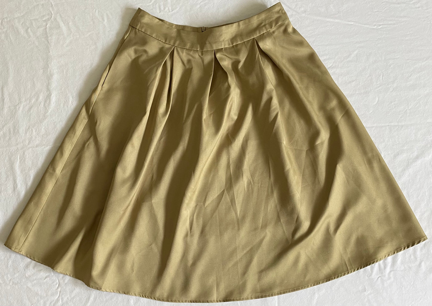 Gold High-Waisted Yige Skirt