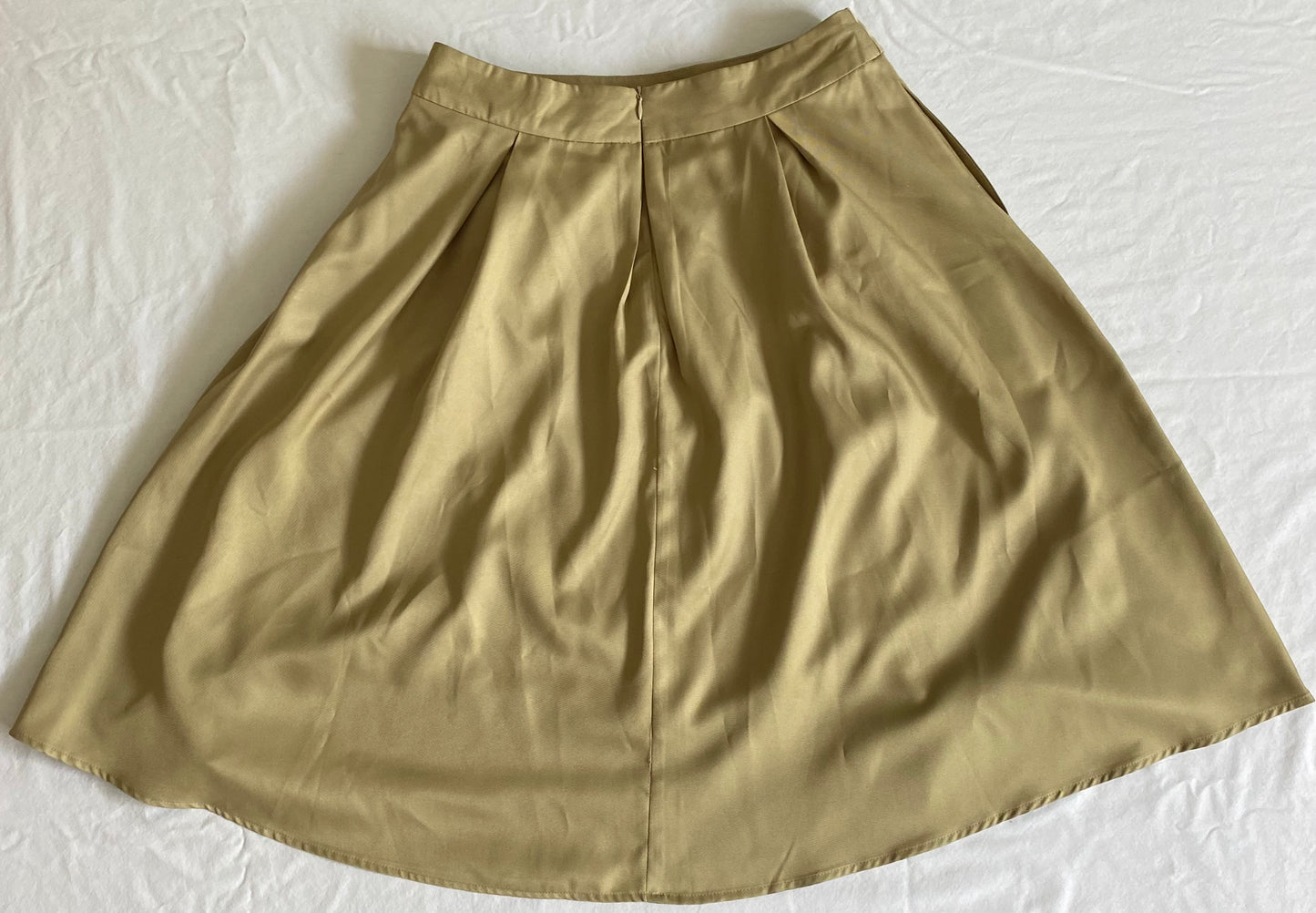 Gold High-Waisted Yige Skirt