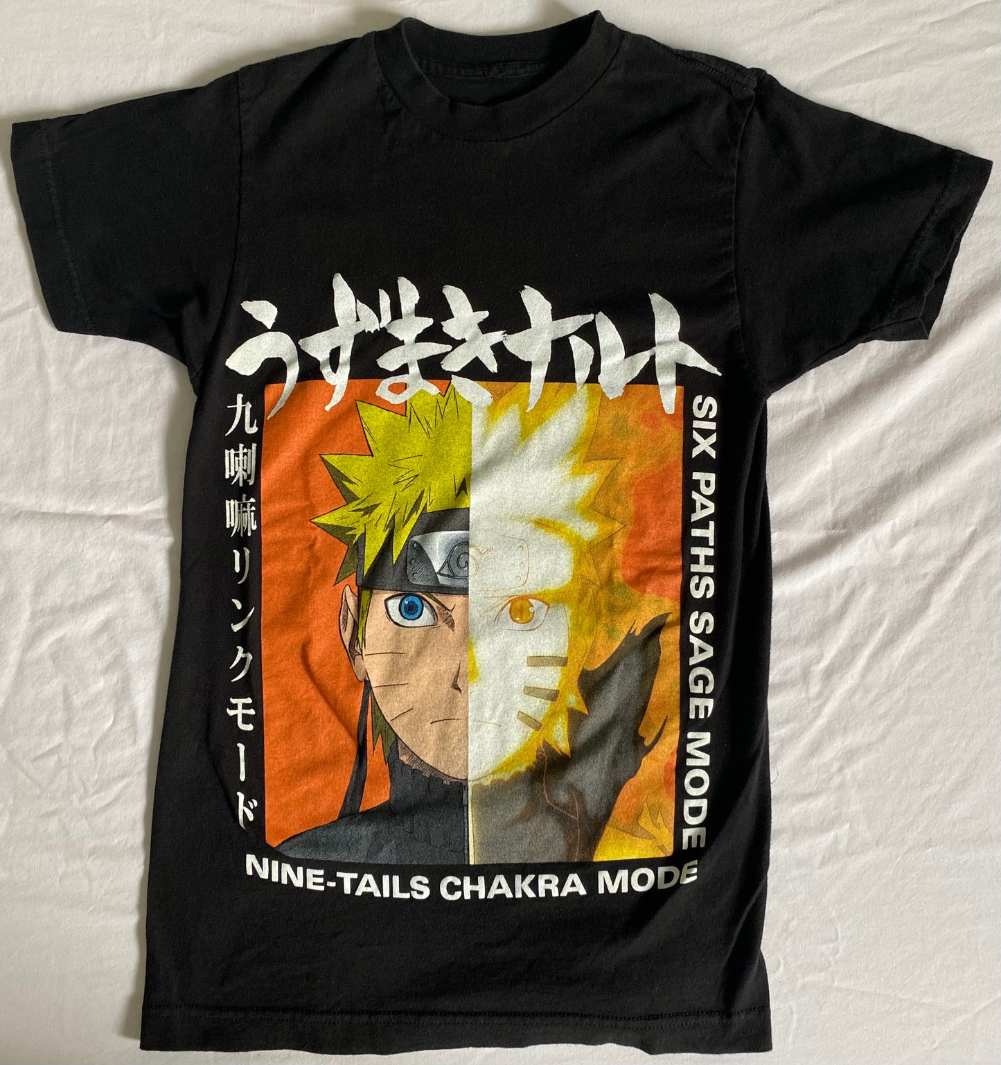 Naruto Nine Tails Chakra/Six Paths Sage Mode T-Shirt (Black)