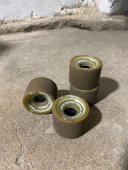 Green Punked Speed Cruiser Skateboard Wheels (Used)