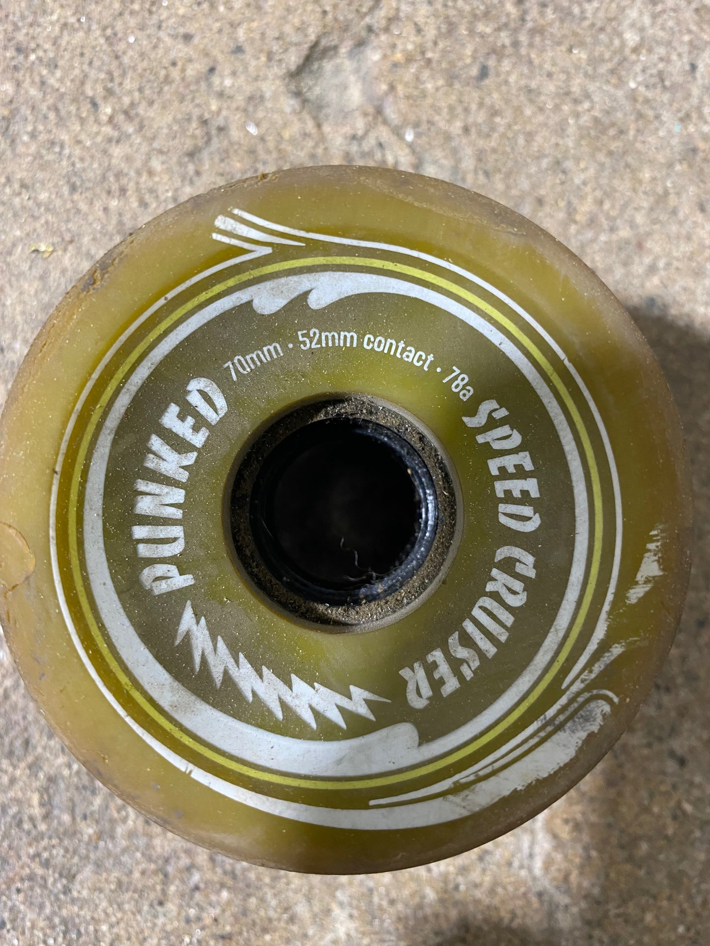 Green Punked Speed Cruiser Skateboard Wheels (Used)