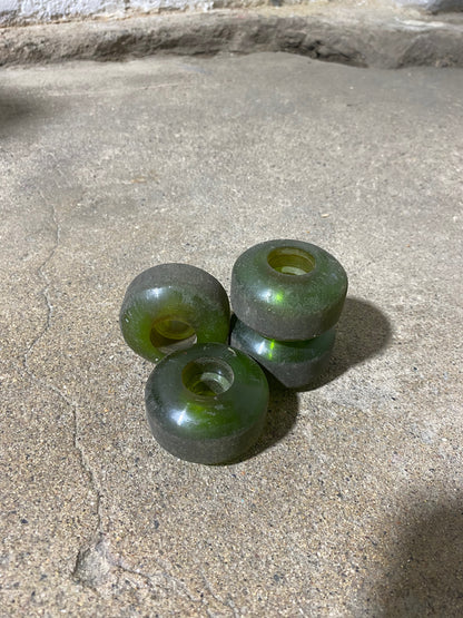 Green Skateboard Wheels 54mm (Used)