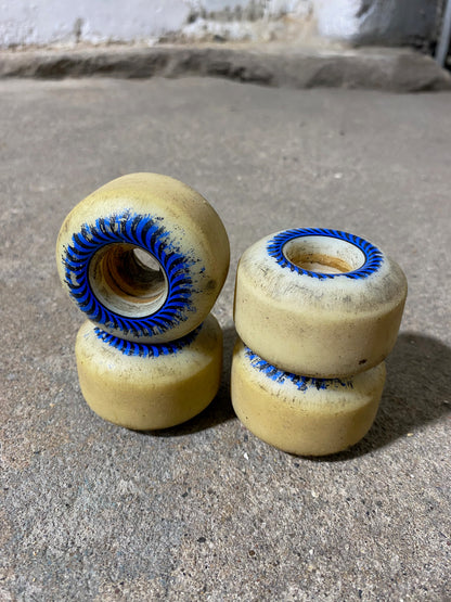 Spitfire Classics Blue 56mm Skateboard Wheels (Used)